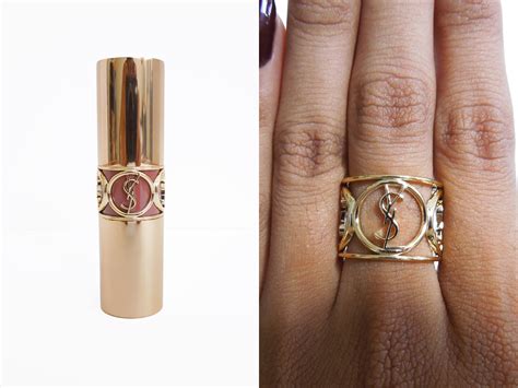 ysl lipstick emblem ring